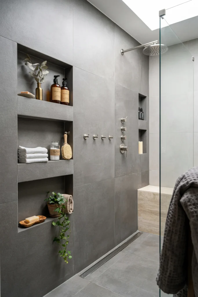 Add Built-In Shower Niches for Storage