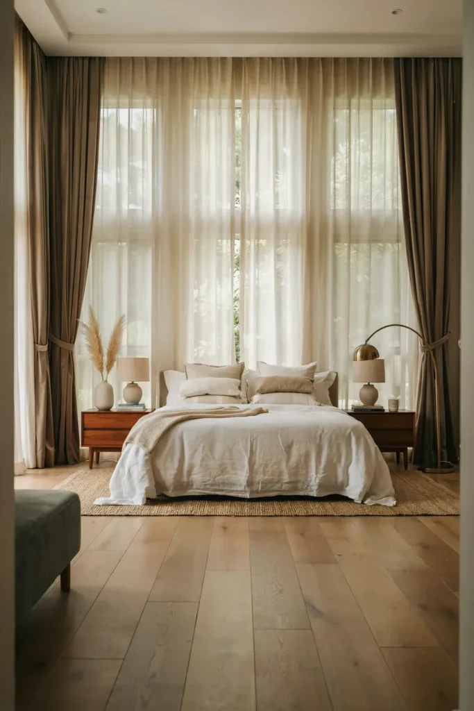 Add Floor-to-Ceiling Curtains for Elegance
