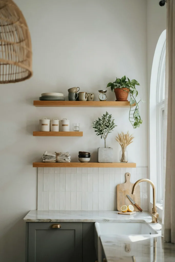 Add Open Shelving for Modern Display