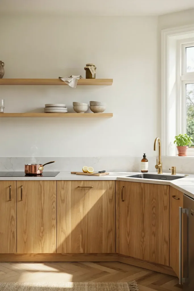 Add Warm Wood Tones for Natural Elegance