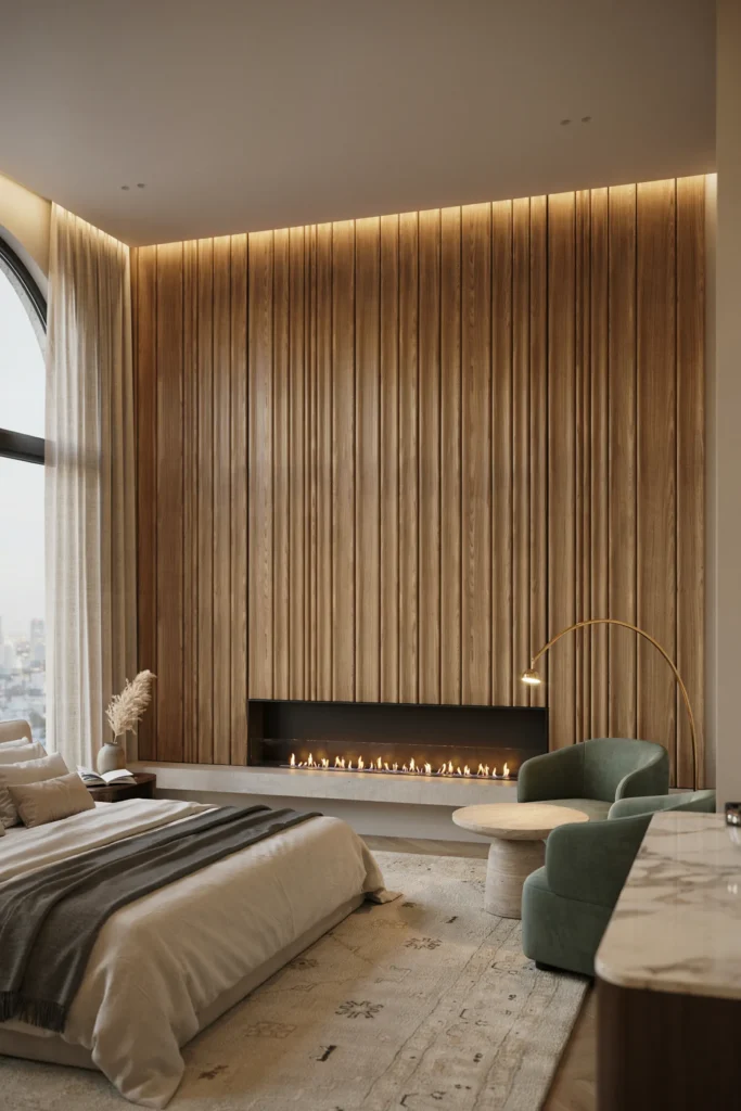 Add a Fireplace for a Luxury Retreat Feel