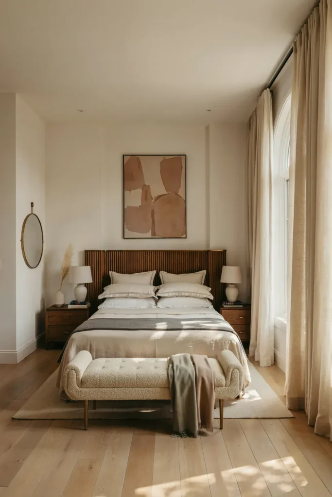 Add a Stylish Bench at the Foot of the Bed