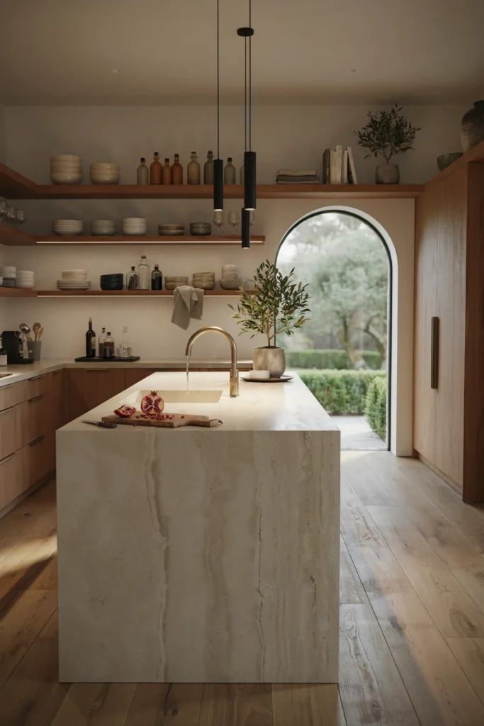Blend Stone and Wood for Organic Elegance