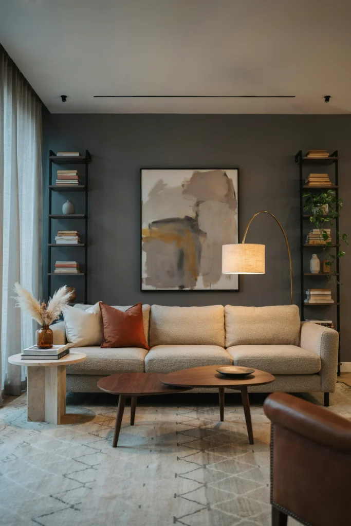 Charcoal Gray Statement Wall