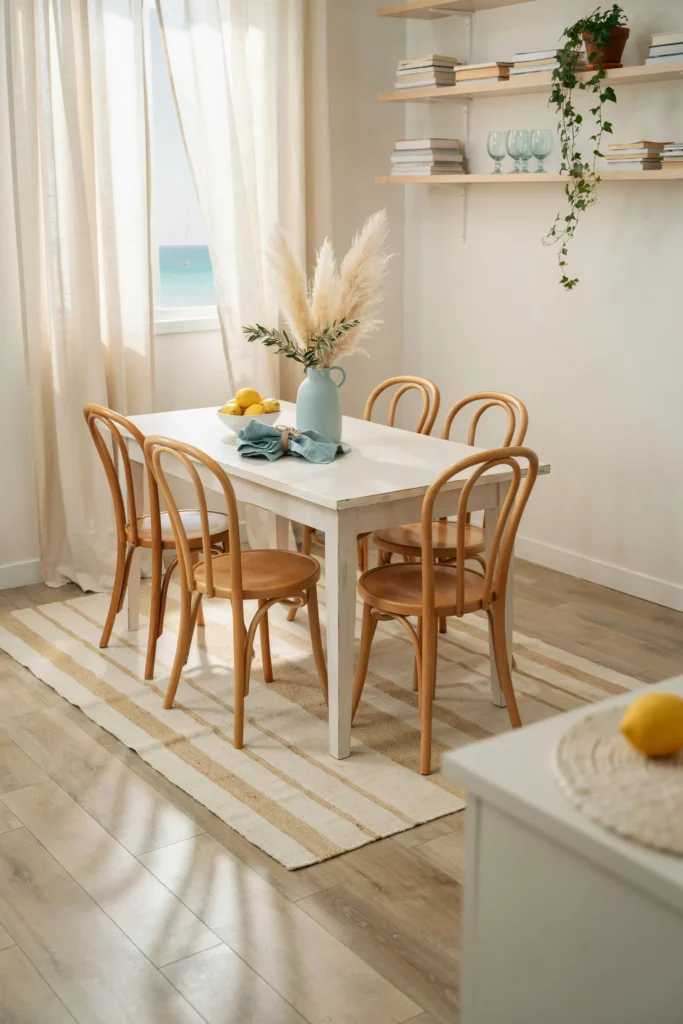 Coastal-Inspired Dining Space