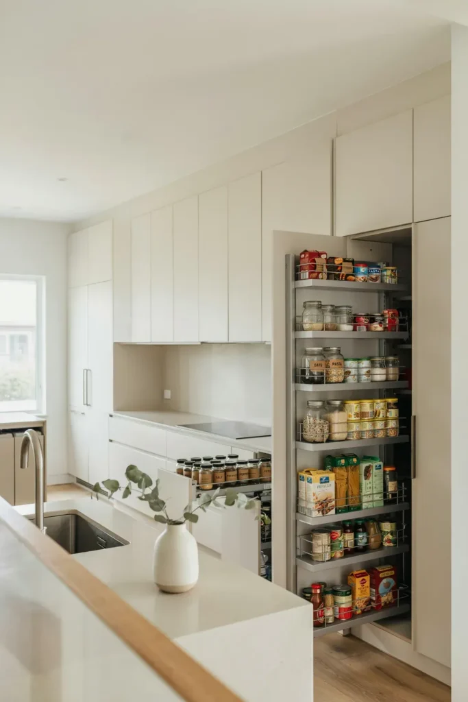 Compact Kitchen with Hidden Storage