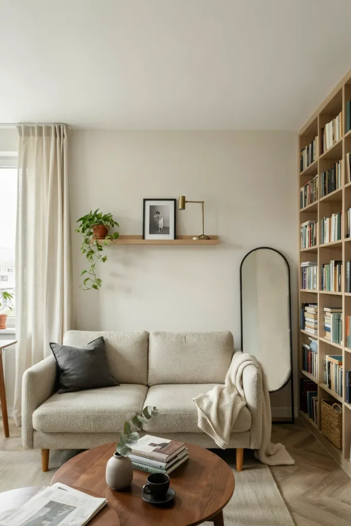 Contemporary Living Room with Space-Saving Décor