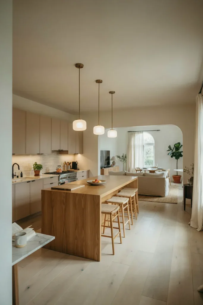 Cozy Open-Concept Kitchen Layout