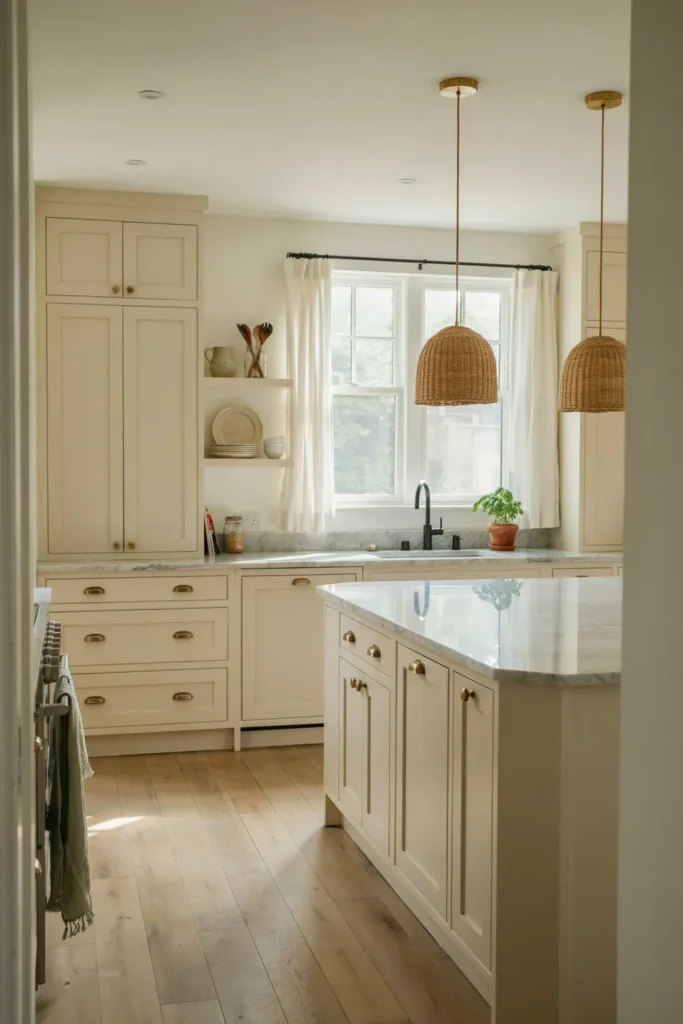 Cream-Colored Kitchen for a Soft Look