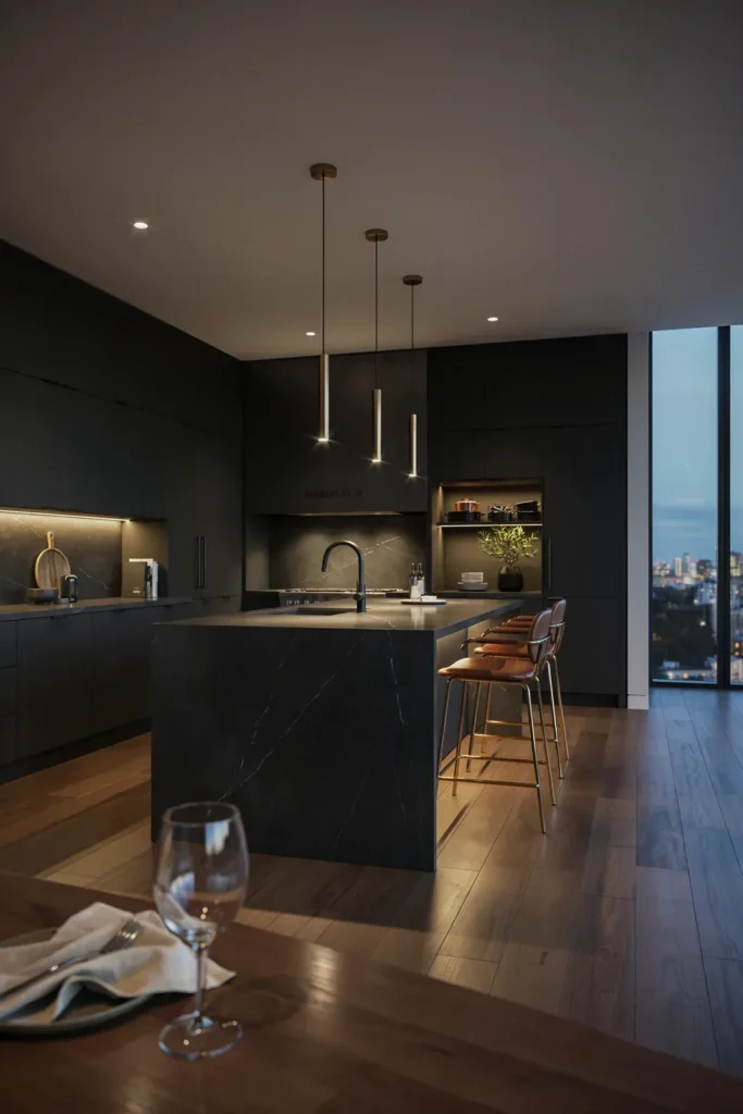 Create a Modern Black Kitchen Design