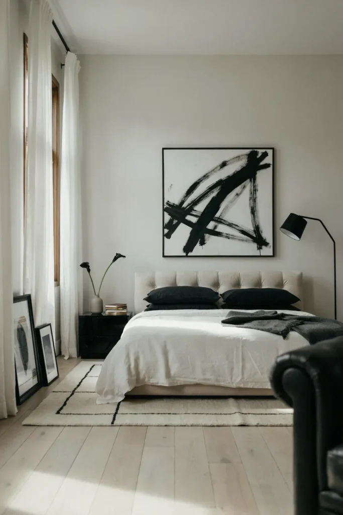  Create a Modern Black and White Bedroom.