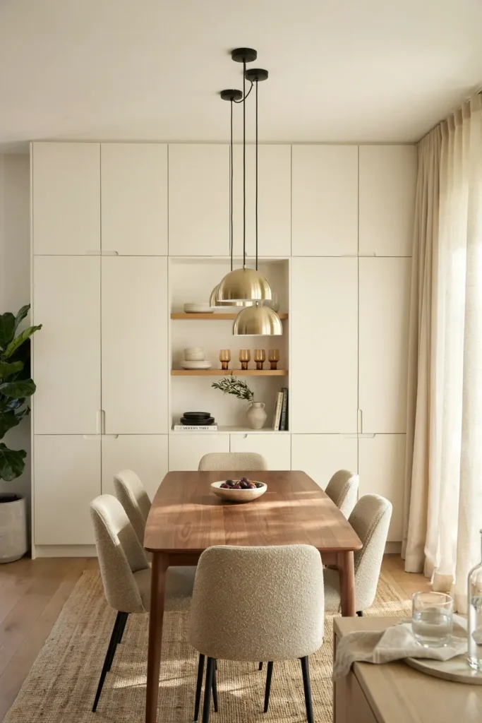Dining Room with Built-In Storage