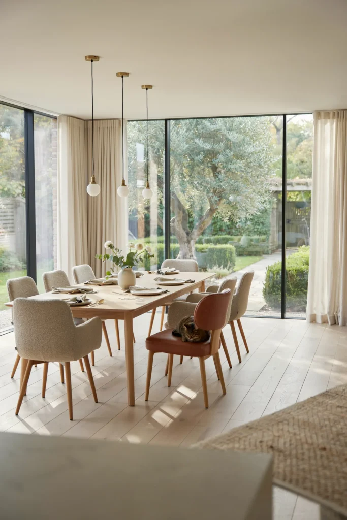 Dining Room with Floor-to-Ceiling Windows