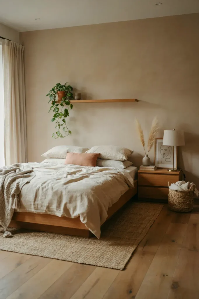 Earth-Tone Bedroom Retreat