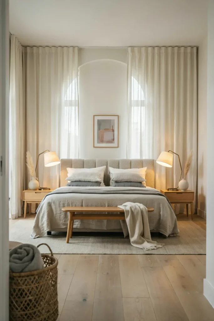 Elegant Guest Bedroom with Soft Gray Hues