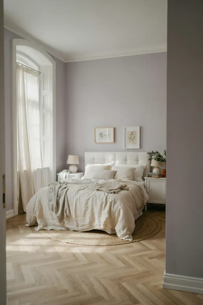 Elegant Lavender Bedroom Design