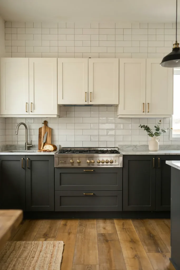 Experiment with Two-Tone Kitchen Cabinets
