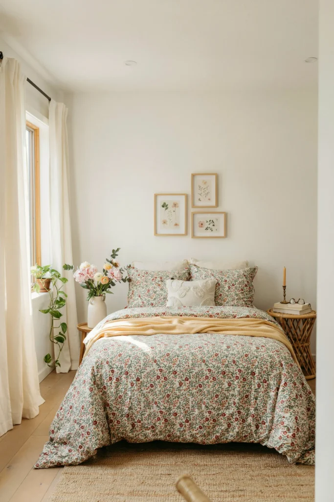 Floral-Inspired Bedroom Decor