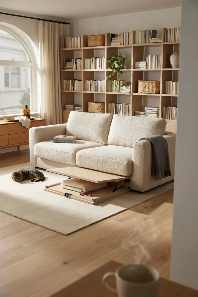 Functional Apartment Living Room with Modern Style