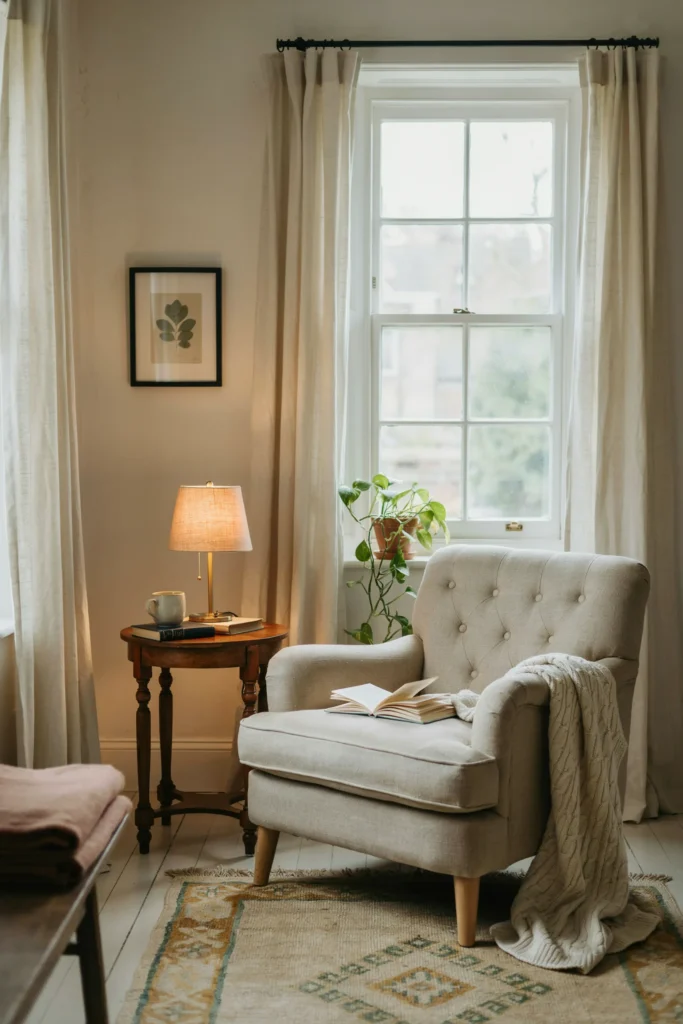 Guest Bedroom with a Reading Nook