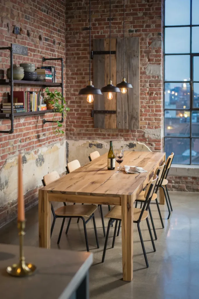 Industrial Modern Dining Space