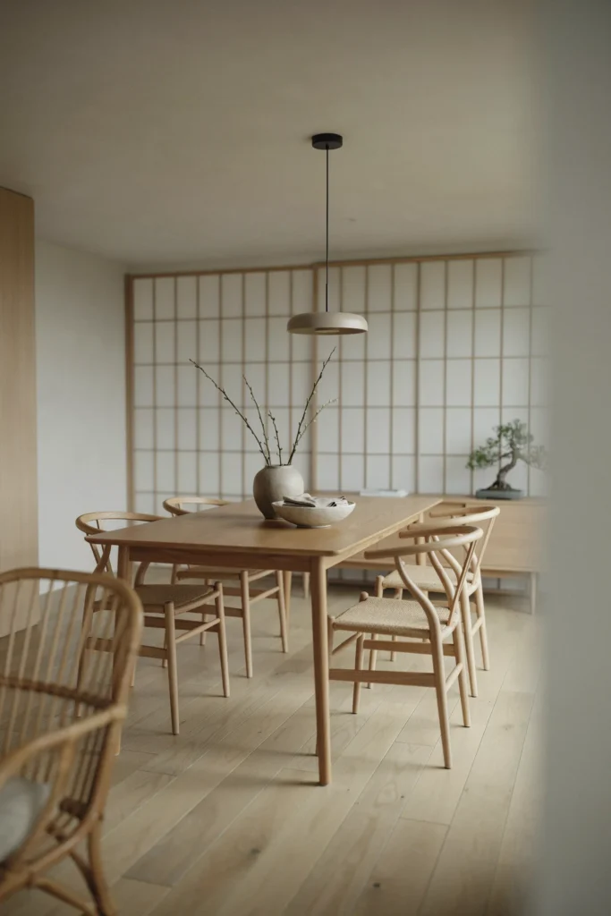 Japandi Style Dining Room