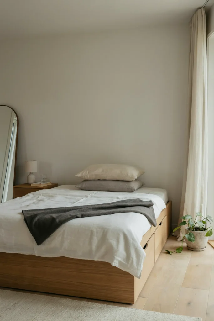 Layout Featuring a Storage Bed Frame