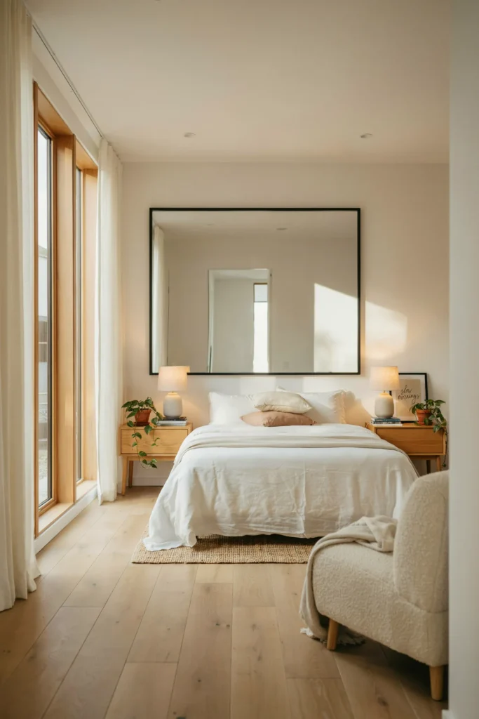 Layout Using Mirrors to Expand Space