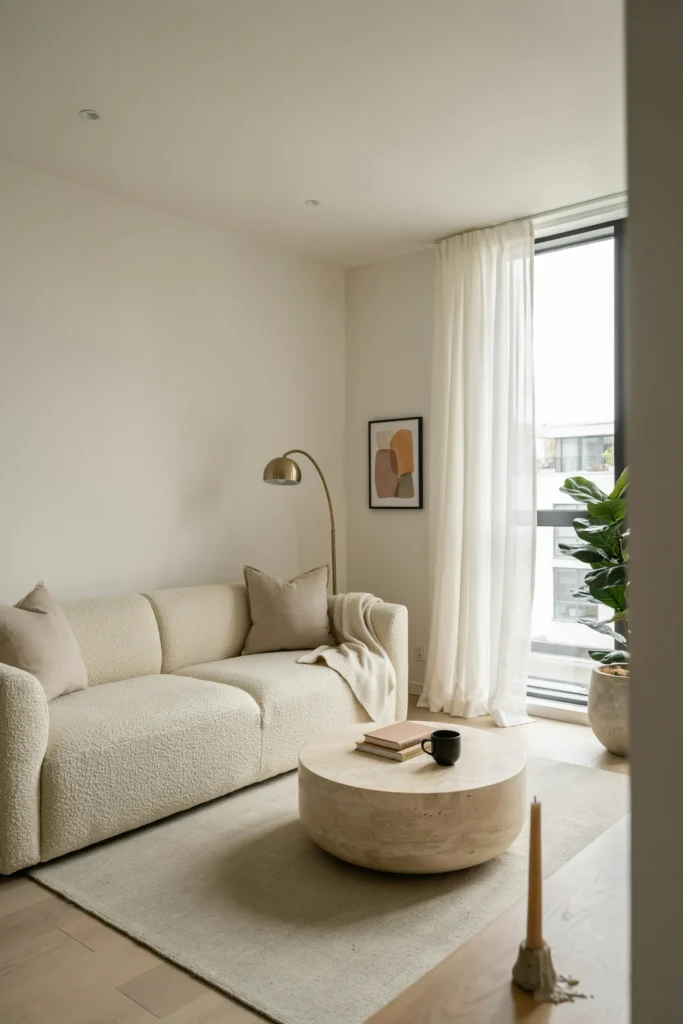 Minimalist Apartment Living Room Design