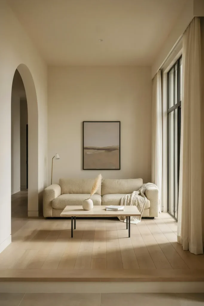 Minimalist Living Room with Clean Architectural Lines