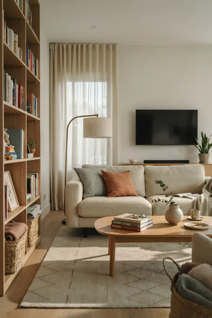 Minimalist Living Room with Functional Décor