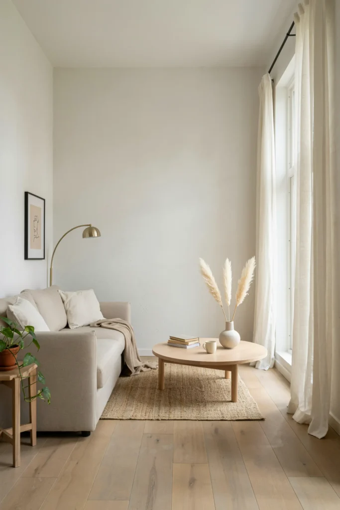 Minimalist Living Room with Neutral Tones