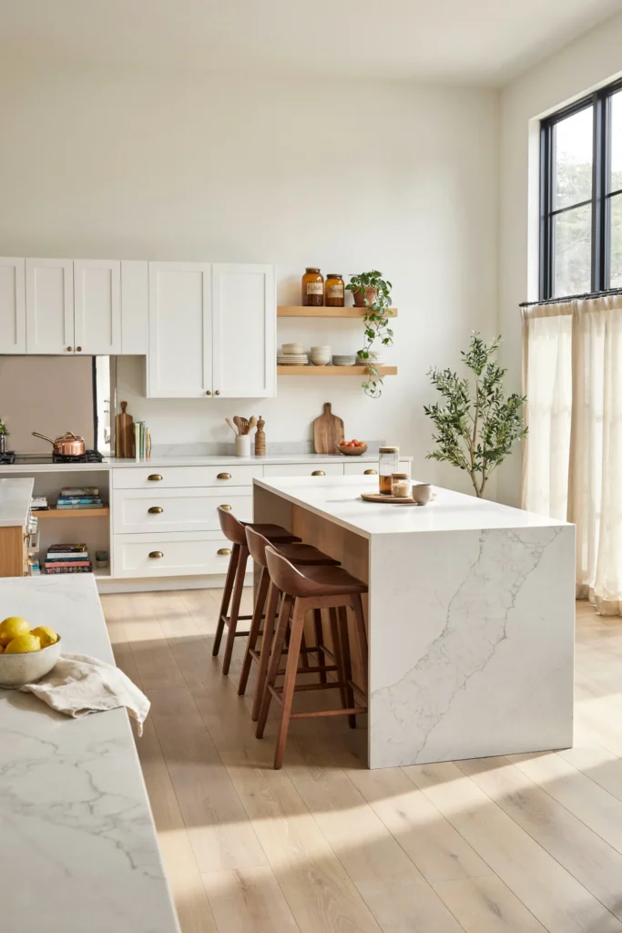Mix White and Wood for a Timeless Look
