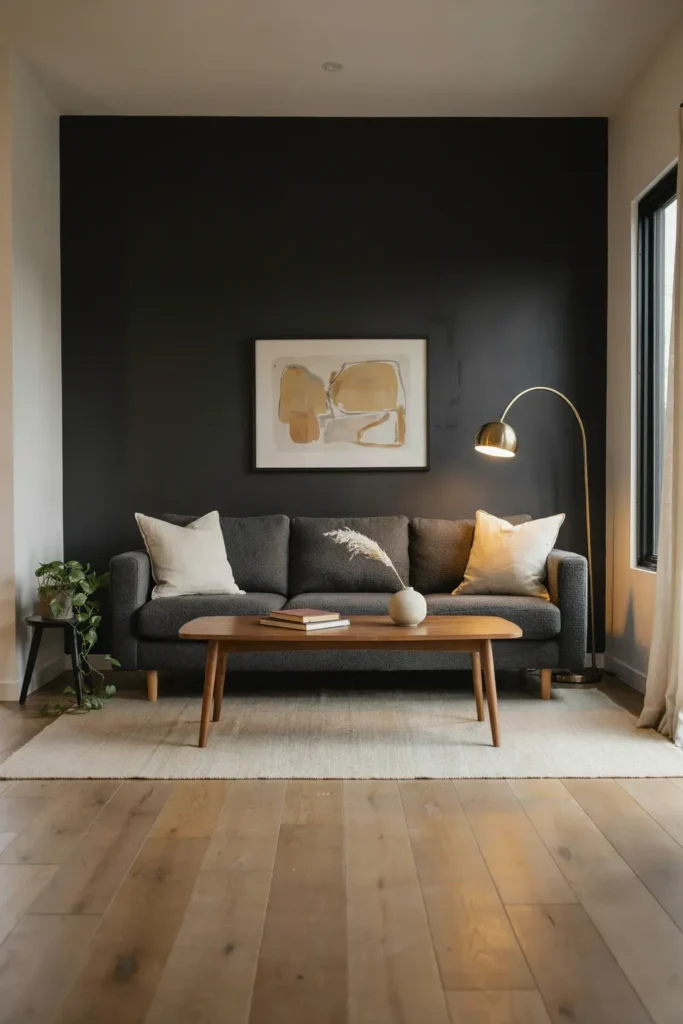 Modern Black Feature Wall