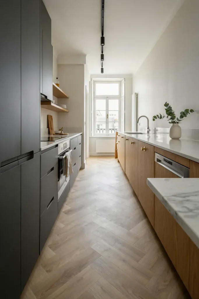 Modern Galley Kitchen Layout