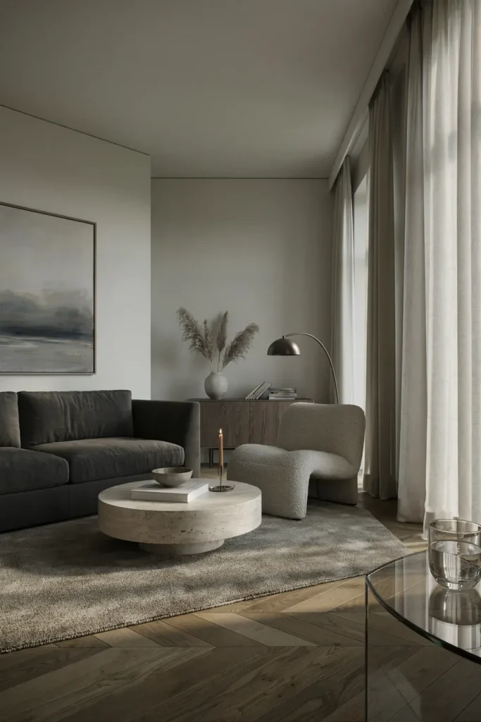 Monochromatic Gray Luxury Interior