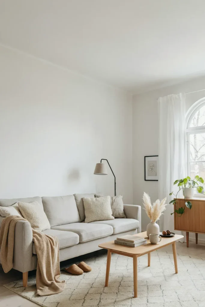 Scandinavian Gray Living Room Style