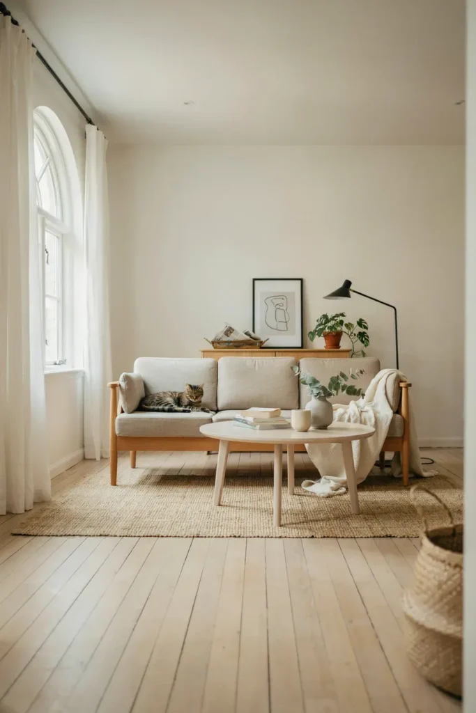 Scandinavian-Inspired Minimalist Living Room
