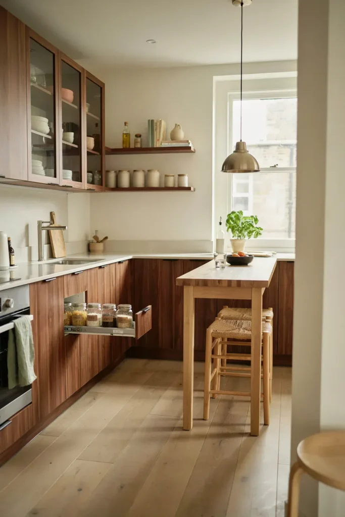 Small Cozy Kitchen with Smart Storage