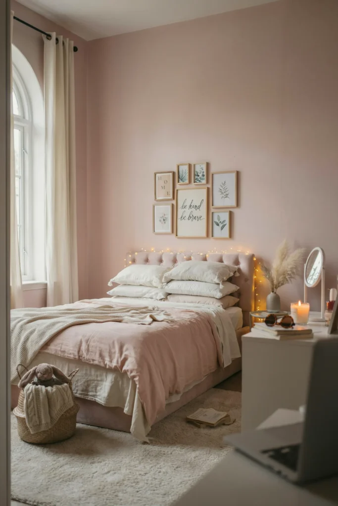 Soft Pink Aesthetic Bedroom