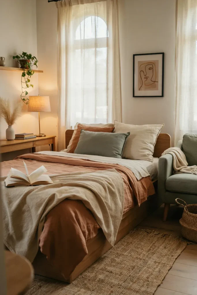 Use Soft Earth Tones for a Relaxing Atmosphere