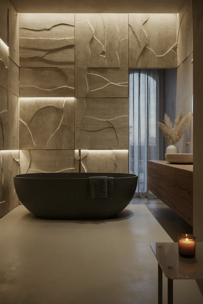 Use Textured Wall Panels for Visual Interest