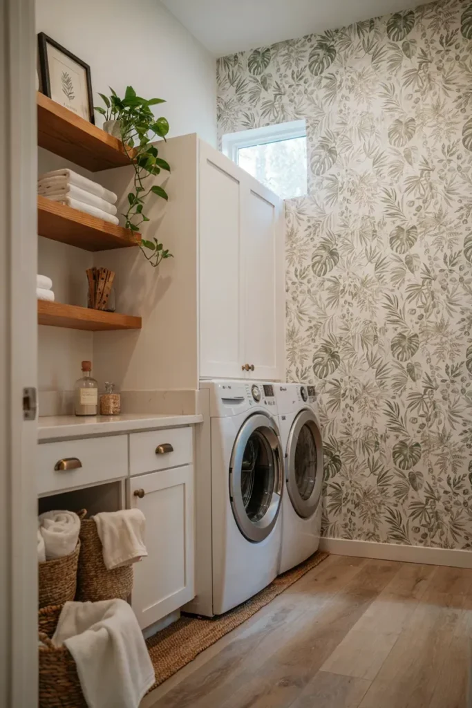Affordable Peel-and-Stick Wallpaper Accent Wall