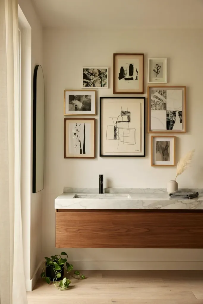 Black and White Gallery Wall Design