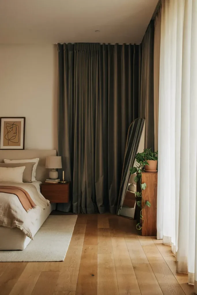 Blackout Curtains with Sheer Layers
