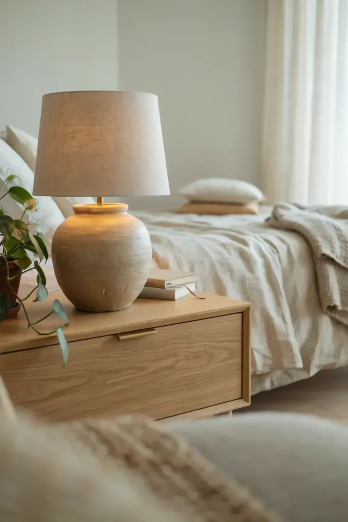 Ceramic Table Lamp with Neutral Style