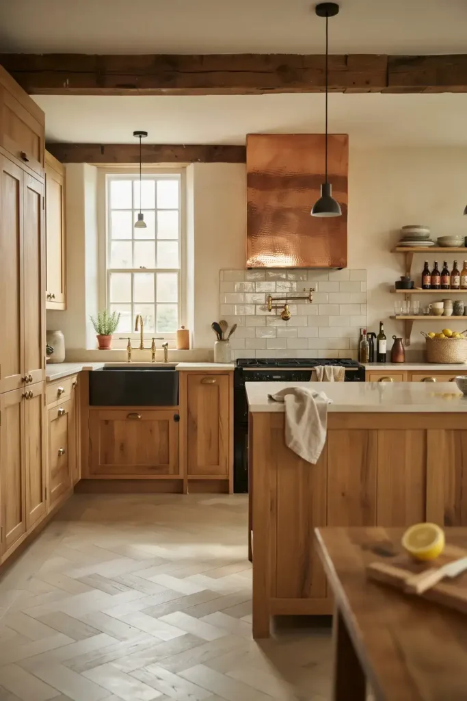  Contemporary Country Kitchen with Mixed Materials