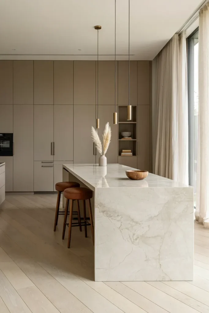 Contemporary Kitchen with Integrated Appliances