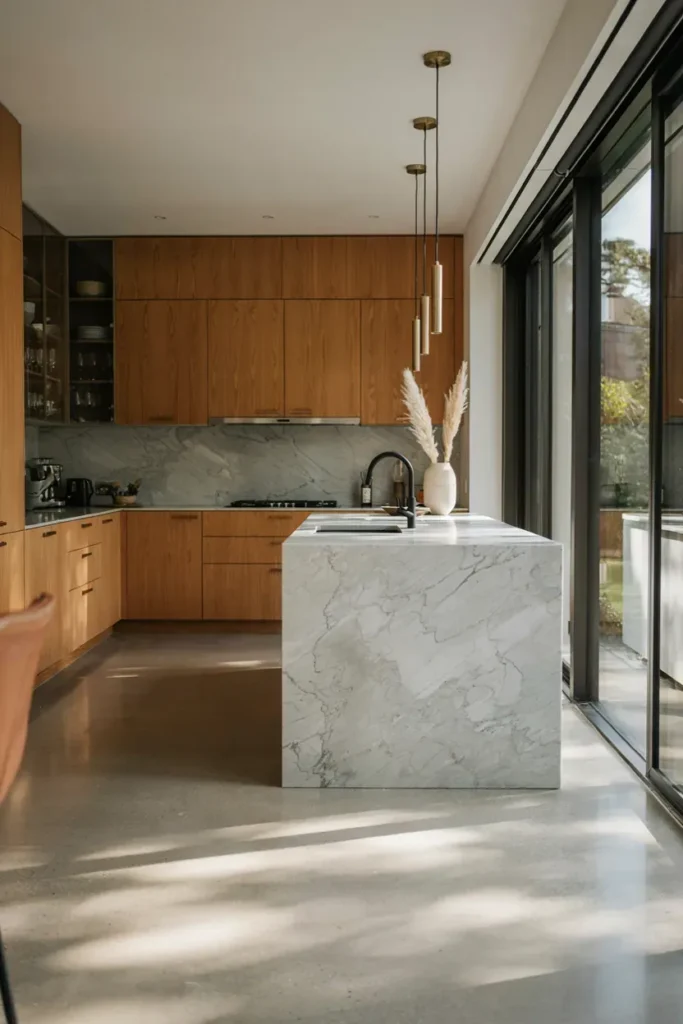 Contemporary Kitchen with Mixed Materials