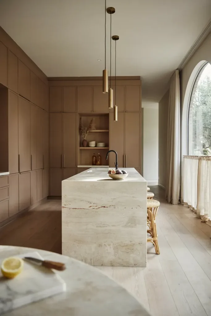  Contemporary Kitchen with Warm Earth Tones